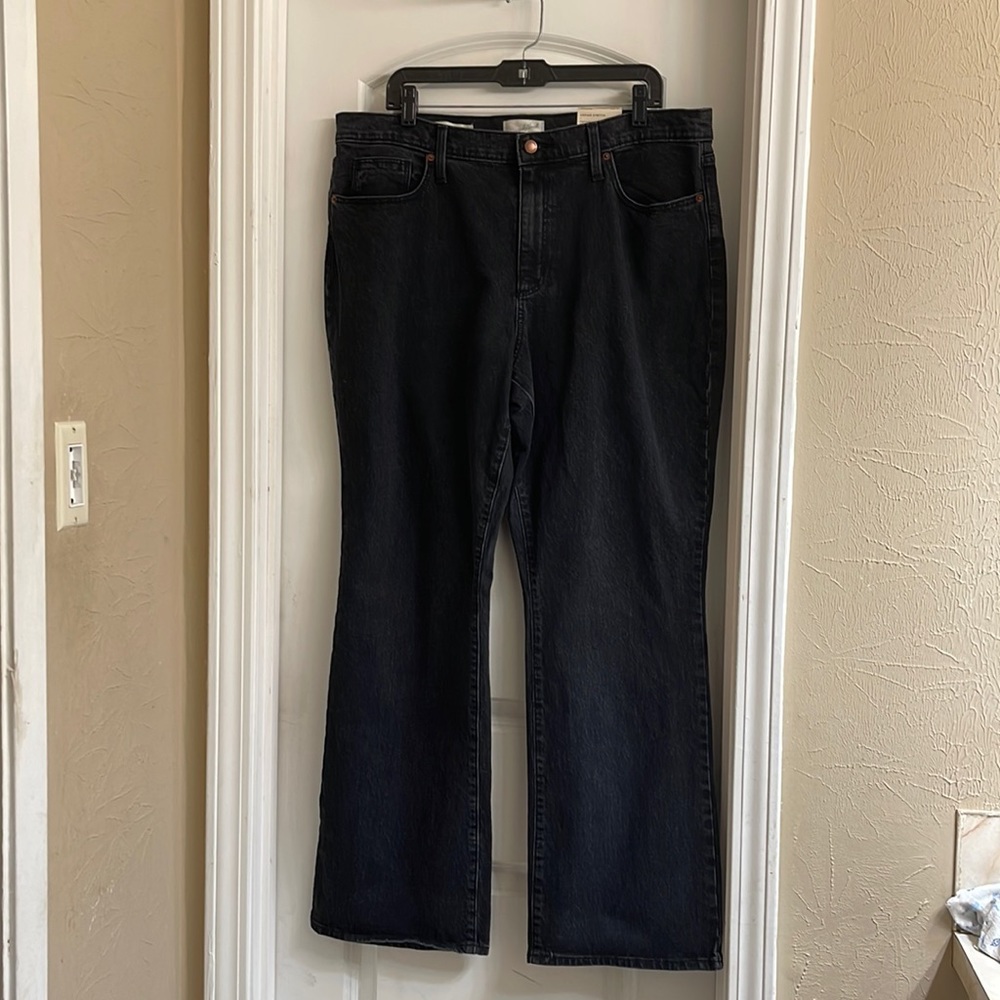 ♻️ New Universal Thread Black High Rise Bootcut Denim Jeans size 16/33 Regular